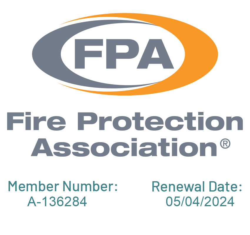 Fire Protection Association Member icon. Member number: A-136284 - Renewal Date: 05/04/2024